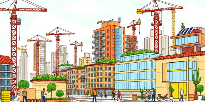 Setor de construção civil mantém ritmo moderado de crescimento
